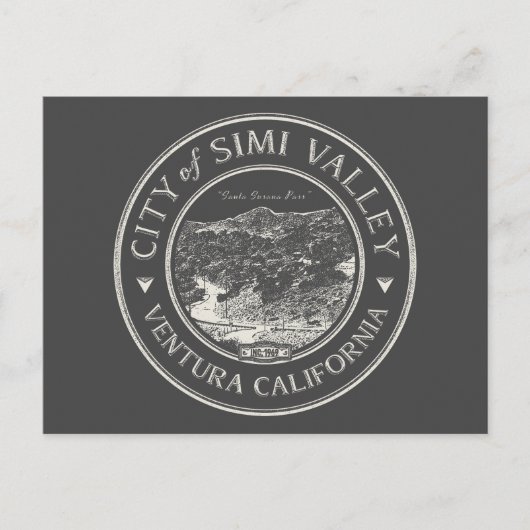 SIMI VALLEY CALIFORNIË - SANTA SUSANA PASS BRIEFKAART (Voorkant)