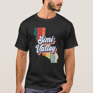 Simi Valley City Retro  Hometown California T-shirt