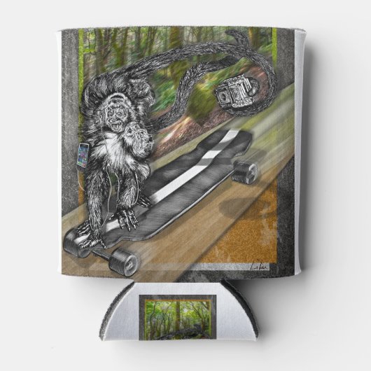 Simian Schaats Selfie Blikjeskoeler (Voorkant)