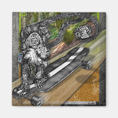 Simian Schaats Selfie Magneet (Voorkant)