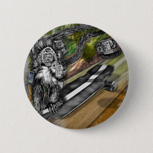 Simian Schaats Selfie Ronde Button 5,7 Cm