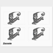 Simian Selfie Art Rechthoekige Sticker (Vel)