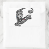 Simian Selfie Art Rechthoekige Sticker (Tas)