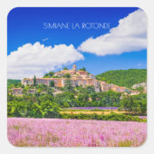 SIMIANE LA ROTONDE VIERKANTE STICKER (Voorkant)