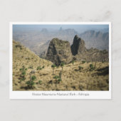 Simien Mountains Ethiopië Briefkaart (Voorkant)