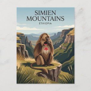 Simiengebergte Ethiopië Briefkaart