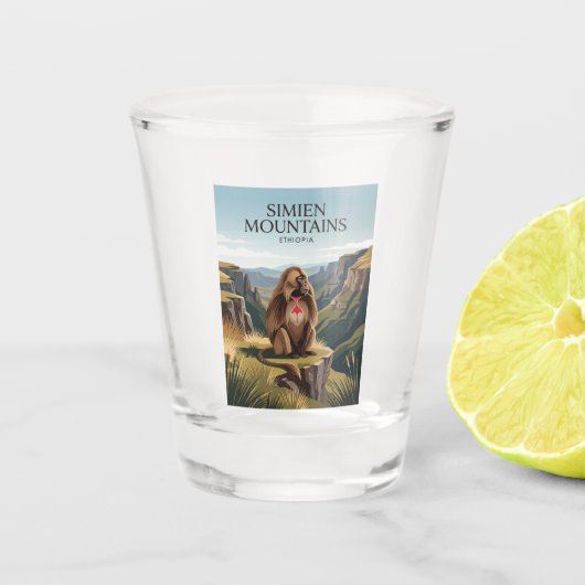 Simiengebergte Ethiopië Shot Glas (Voorkant)