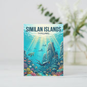 Similan-eilanden Thailand Briefkaart (Staand voorkant)
