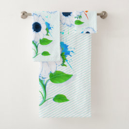 Simile Zonnebloem Bloemen Bad Handdoek