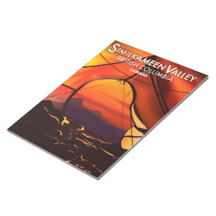 Similkameen Country, Canada vintage reisposter Notitieblok