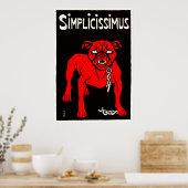 Simimimissimus -  Dog Cartoon Poster (Keuken)