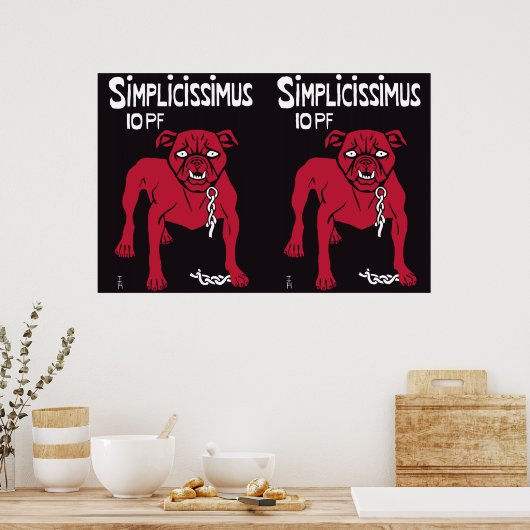 Simimissimus Thomas Theodor Heine Poster (Keuken)