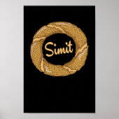 Simit (türkischer Sesamring) Poster (Voorkant)