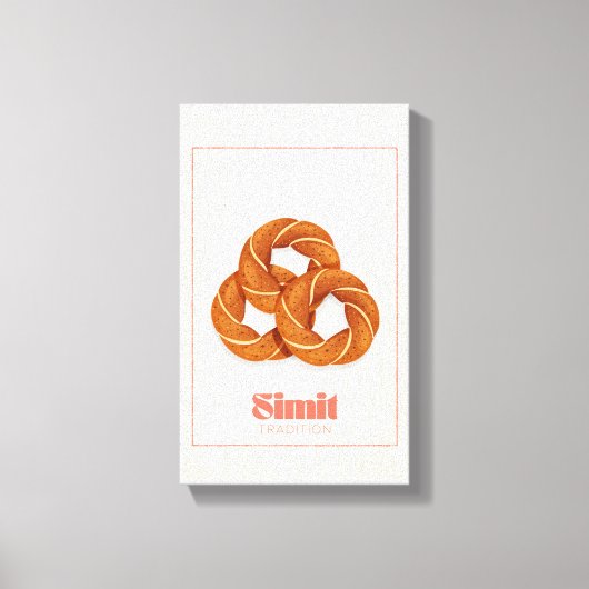 Simit Turkse Sesam Brood Traditie Canvas Poster Afdruk (Voorkant)