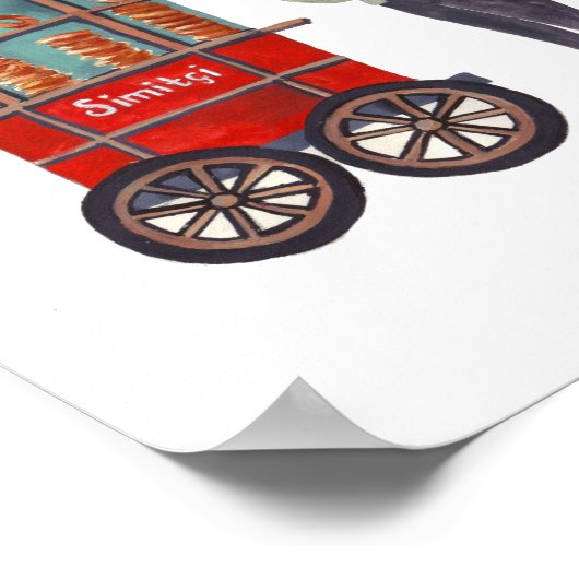 Simitçi (Simit) Print (Hoek)