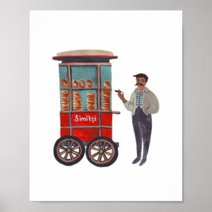 Simitçi (Simit) Print