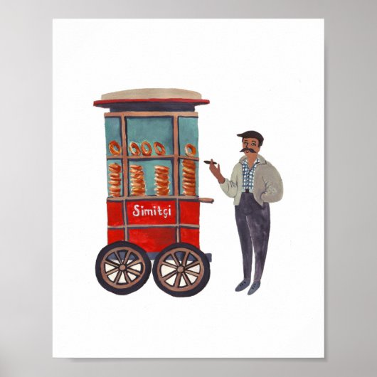Simitçi (Simit) Print (Voorkant)