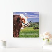Simmental Bull in Pasture   Vierkante Klok (Huis)