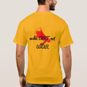 SimmiFashion kunst is geen oorlog T-shirt (Achterkant)