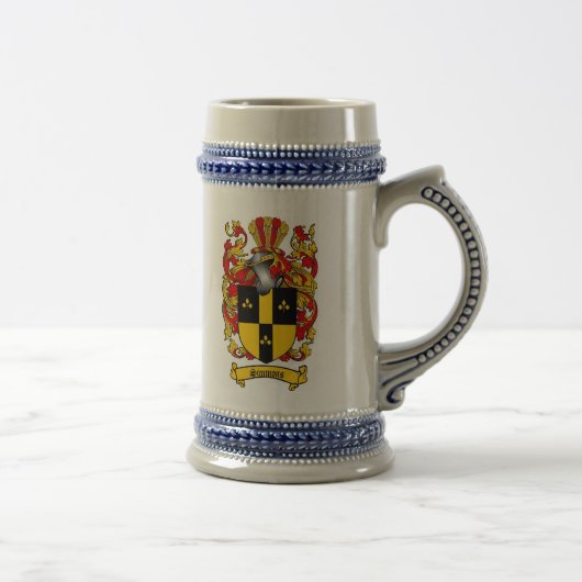 Simmons Coat of Arms Stein Bierpul (Rechts)