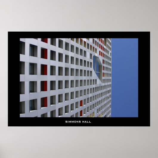 Simmons Hall, MIT Campus Poster (Voorkant)