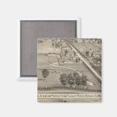 Simmon's Prairie Boerderij, Kenosha Water Cure Magneet (Voorkant / Achterkant)