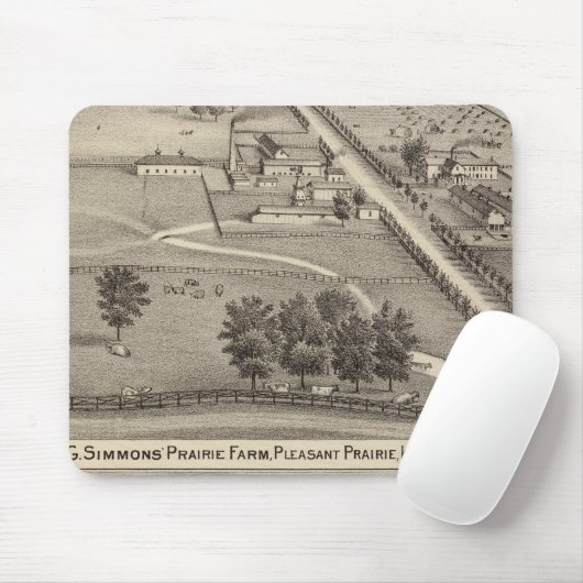 Simmon's Prairie Boerderij, Kenosha Water Cure Muismat (Met muis)