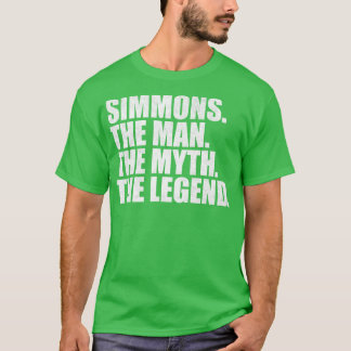 SimmonsSimmons Achternaam Simmons Simmo T-shirt