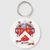 Simms Family Crest Sleutelhanger (Voorkant)