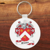 Simms Family Crest Sleutelhanger (Voorkant)