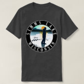 Simms Lake Wisconsin Ice Gevist T-shirt (Design voorkant)