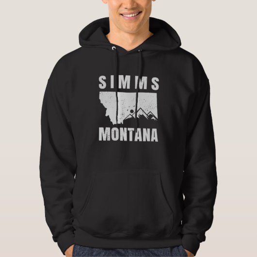 Simms Montana MT Fishing And Hiking Hoodie (Voorkant)