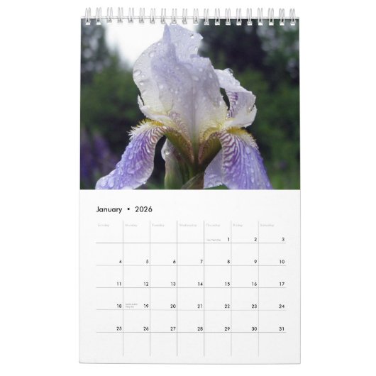 Simols van liefdesbloemkalender kalender (Jan 2026)