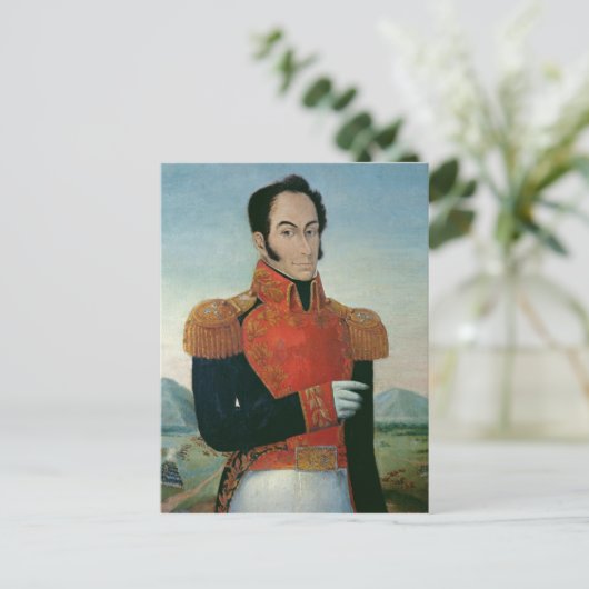 Simon Bolivar Briefkaart (Staand voorkant)