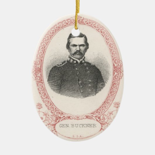 Simon Bolivar Buckner Keramisch Ornament (Voorkant)