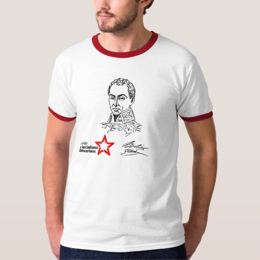 Simon Bolivar Hugo Chavez T-shirt (Voorkant)