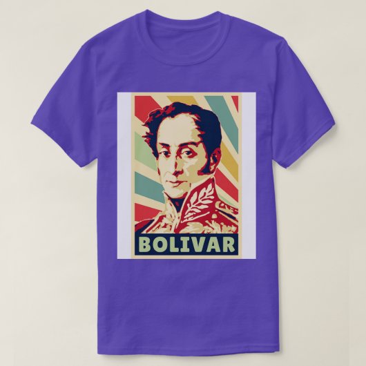 Simon Bolivar  Kleuren T-shirt (Design voorkant)