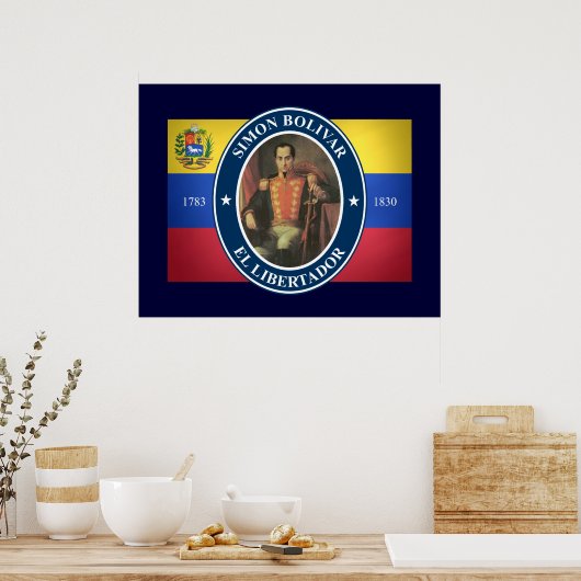 Simon Bolivar Poster (Keuken)
