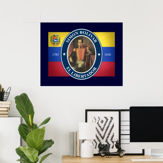 Simon Bolivar Poster (Thuiskantoor)
