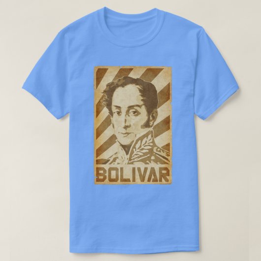 Simon Bolivar Retro Propaganda T-shirt (Design voorkant)