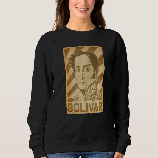 Simon Bolivar Torn Propaganda Poster Trui (Voorkant)