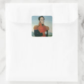 Simon Bolivar Vierkante Sticker (Tas)