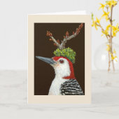 Simon de houtpikker wenskaart kaart (Gele Bloem)