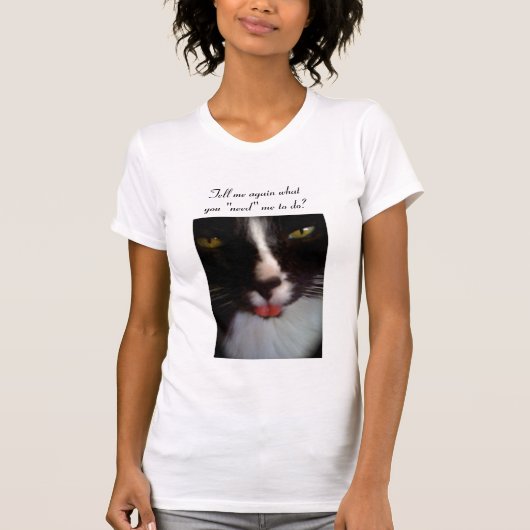Simon, de kat van de slechte houding t-shirt (Voorkant)