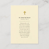 Simon de Zeloot Orthodoxe Gebed Kaart Plaatskaartje (Achterkant)