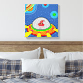 Simon en zijn ruimteschip canvas afdruk (Insitu (Slaapkamer))