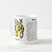 Simon Family Coat of Arms mok (Voorkant links)