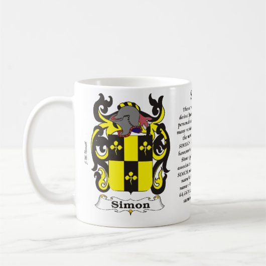 Simon Family Coat of Arms mok (Links)