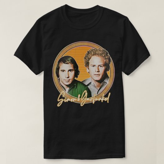 Simon Garfunkel Retro Stijl Fan Design 1 T-shirt (Design voorkant)