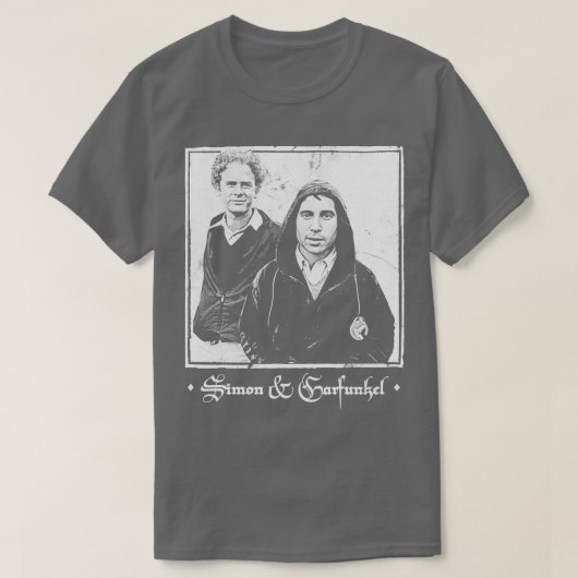 Simon Garfunkel  VervaagdStijl Esthetisch 1 T-shirt (Design voorkant)